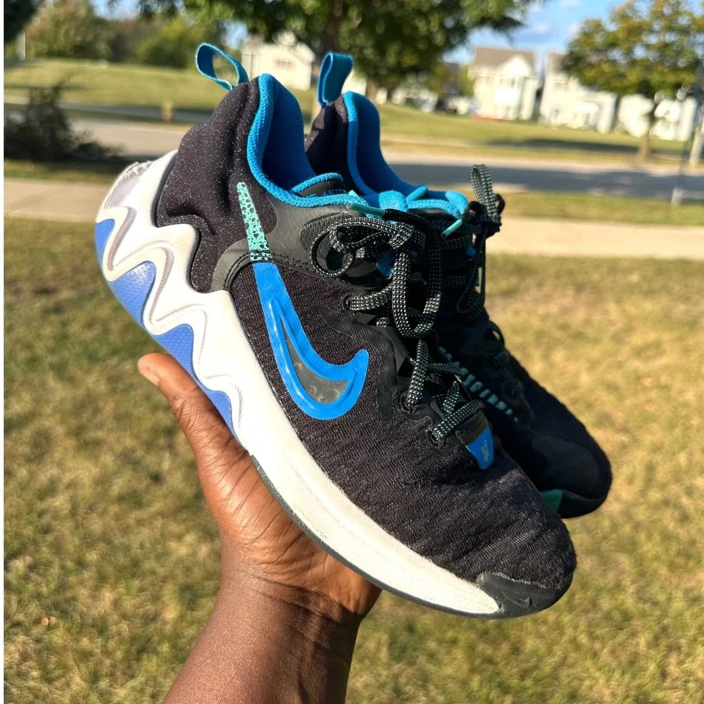Nike Giannis Immortality 2 GS Big Kids Athletic Shoes‎ Size 6Y Black Washed Teal
